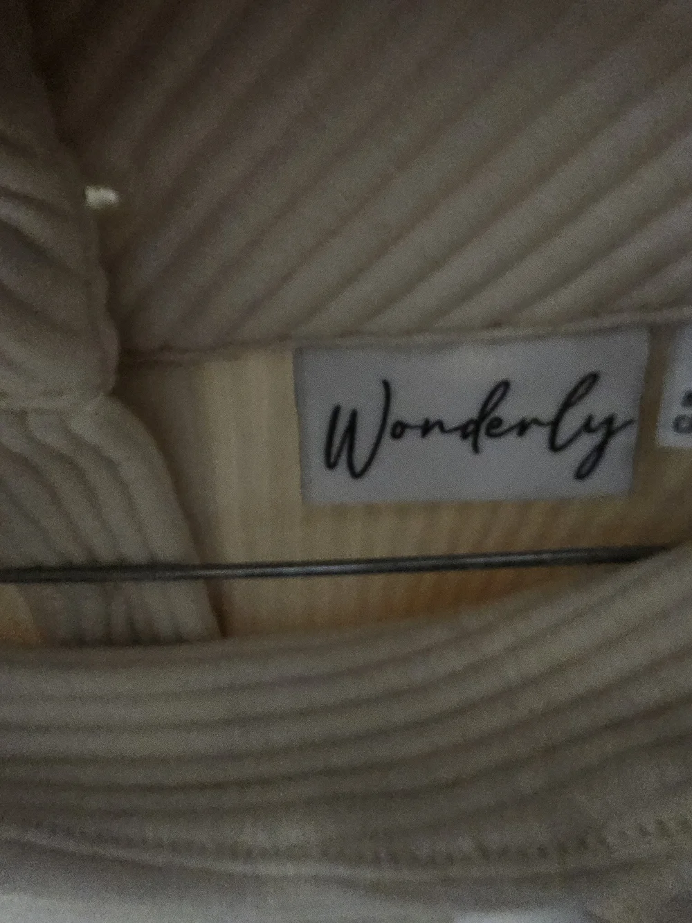 Wonderly Ivory Ribbed Mock Neck Sweatshirt